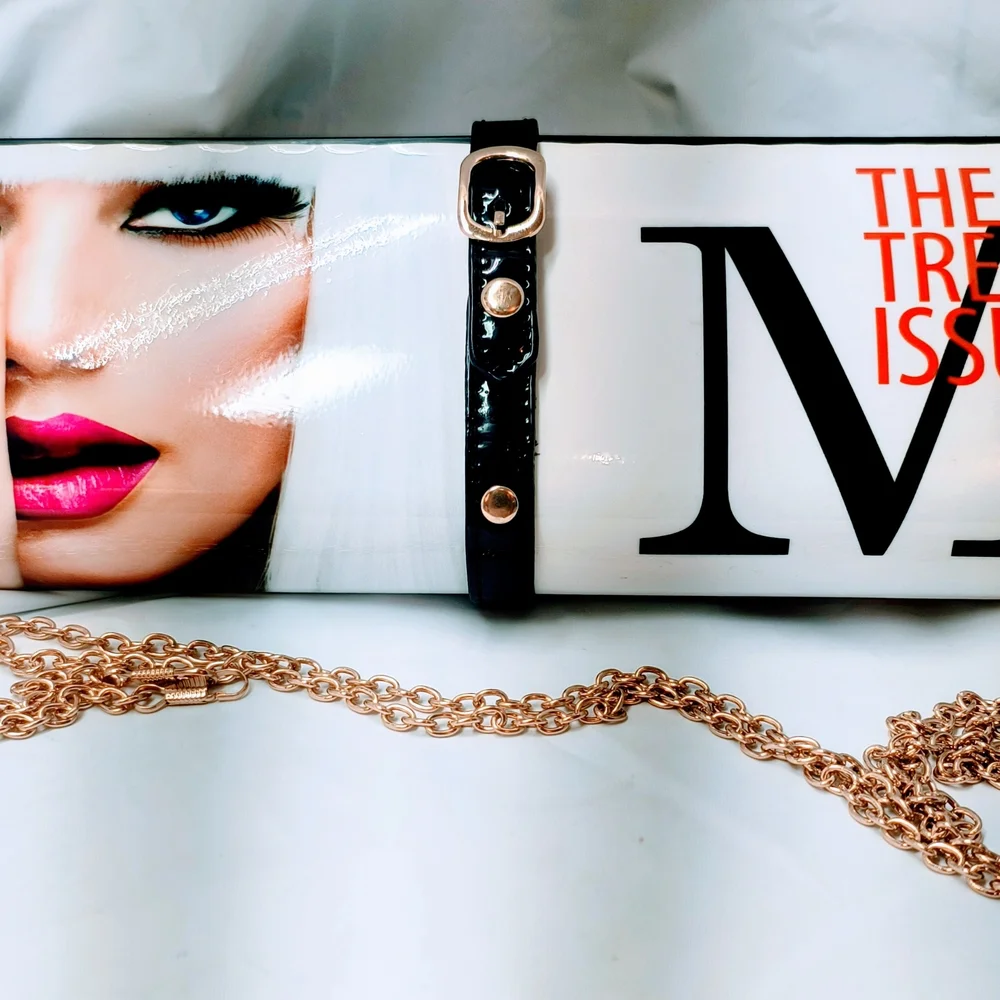 Unbranded Chic Clutch Magazine‎ Cover Design in Black, White, & Gold